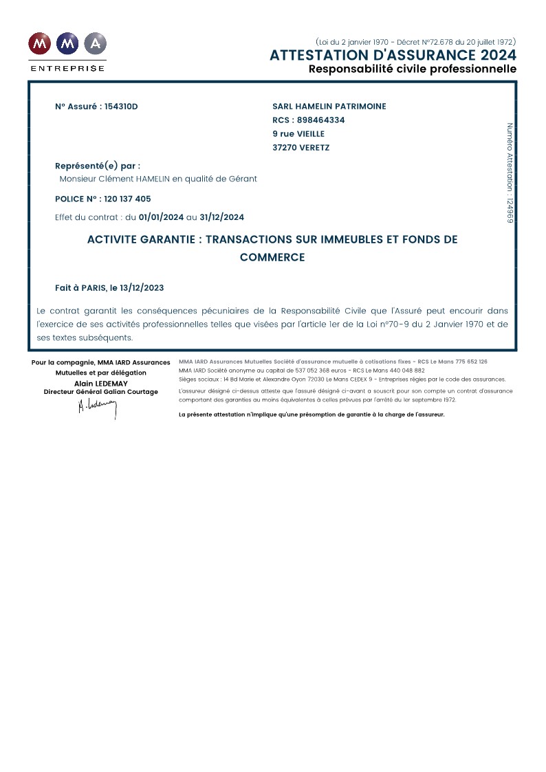 Attestation de Garantie 2024 - T_2