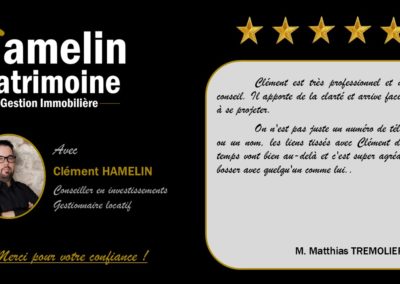 Avis client – Matthias TREMOLIERES